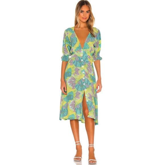 Anthropologie Faithfull Lera Midi Dress - Picture 3 of 7